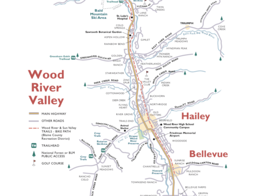 Map of the Wood River Valley