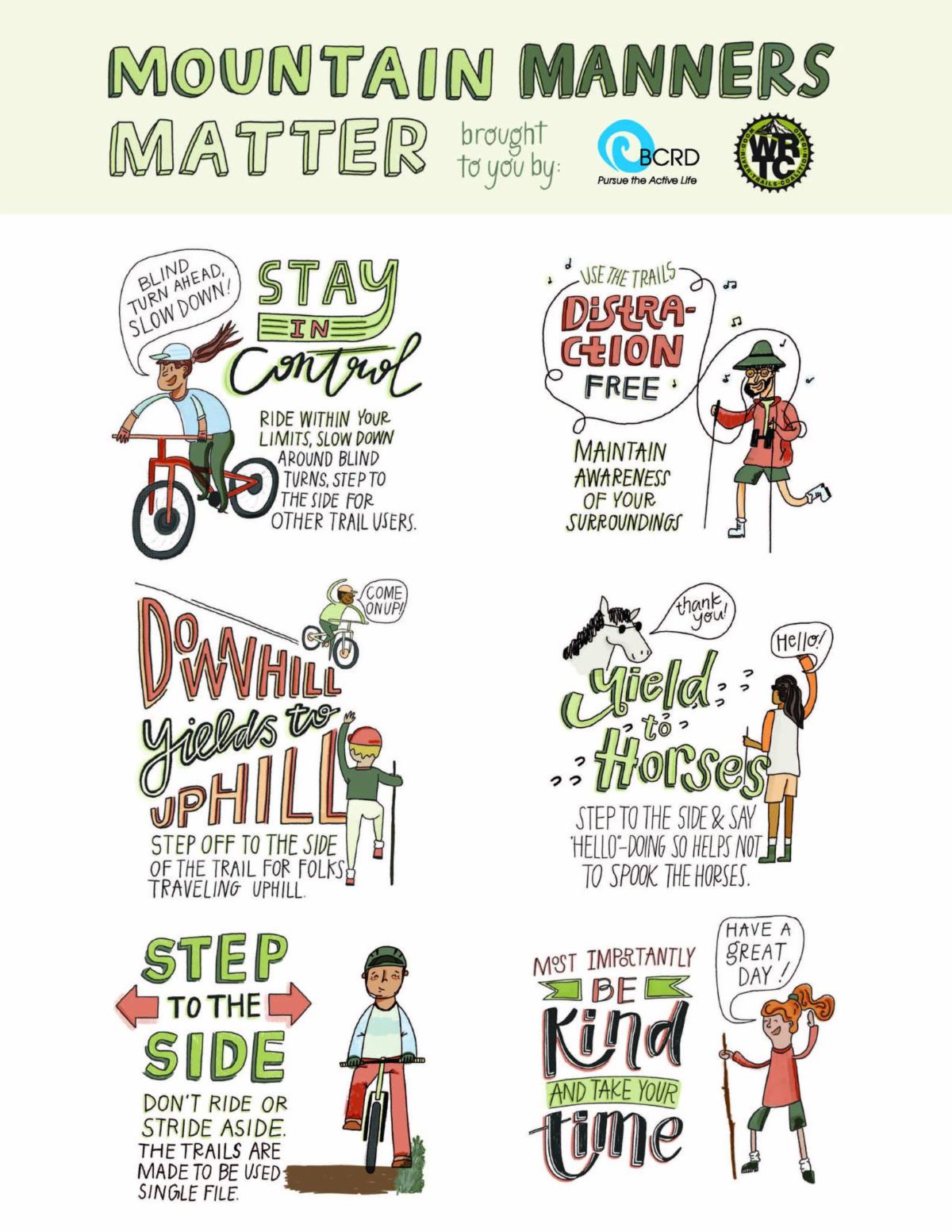 Mountan Manners | Recreate Responsibly Poster from BCRD