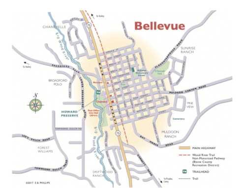 Map of Bellevue
